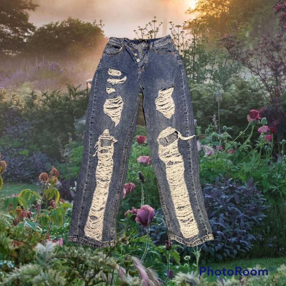 really ripped jeans